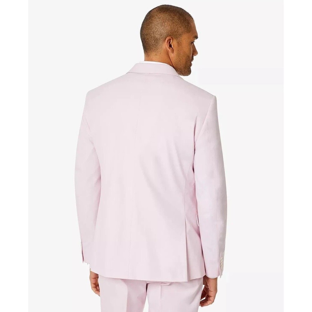 $360 NEW TOMMY HILFIGER Mens 40L Light Pink Cotton Blazer Sport Coat Suit Jacket - Picture 2 of 8